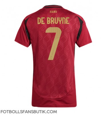 Belgien Kevin De Bruyne #7 Replika Hemmatröja Damer EM 2024 Kortärmad